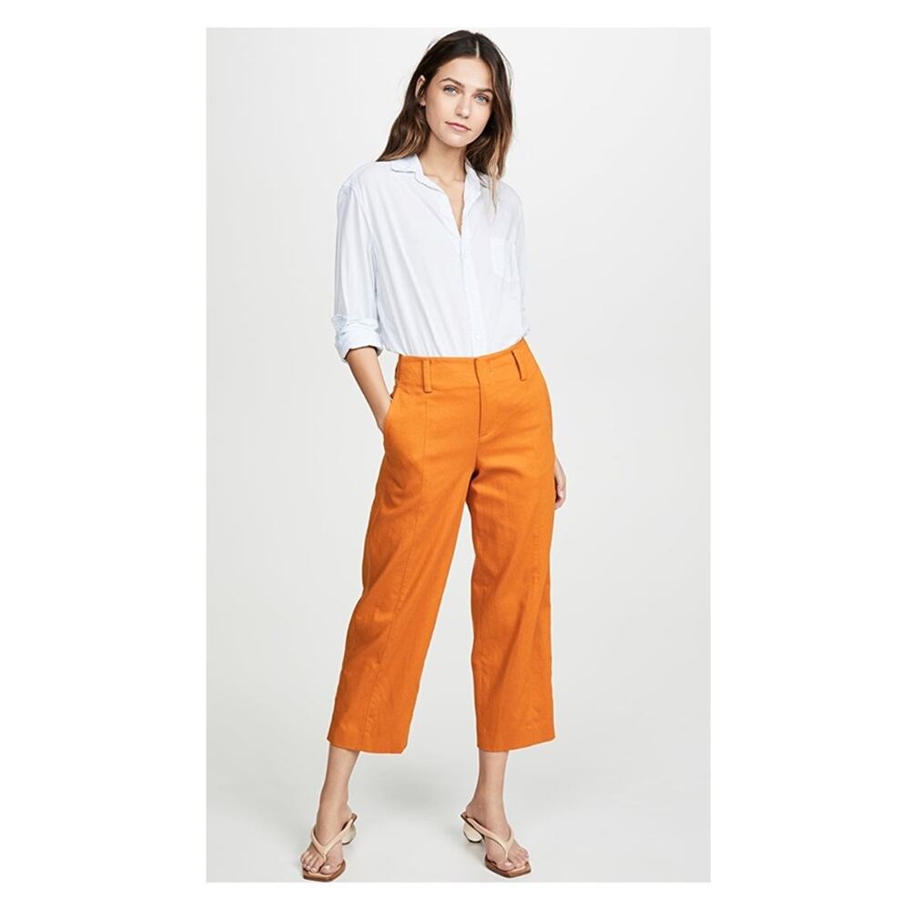 Vince Cropped Trousers in Sienna Orange Sz.4